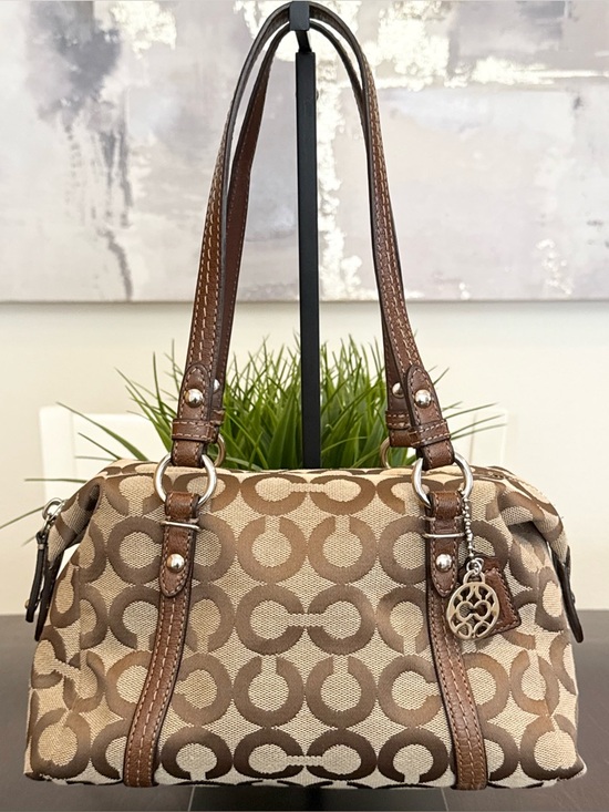 Coach Handbags - Coach Julia Op Art Small Satchel